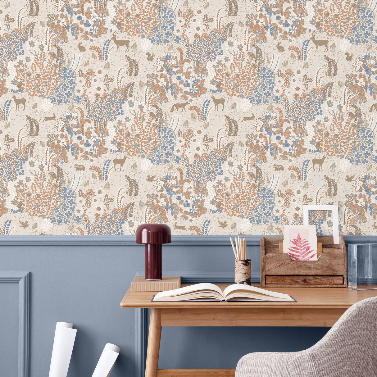Babylon Beige by Veer Decor Floral Wallpaper – 8195-AC4