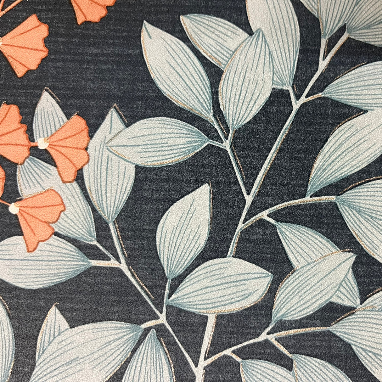 Gilded Bloom Blue by Veer Decor Floral Wallpaper – Veer Decor 8195-AE1