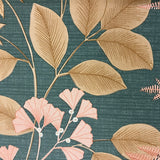 Gilded Bloom Green Ground by Veer Decor Floral Wallpaper – Veer Decor 8195-AE2