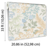 Gilded Bloom Cream by Veer Decor Floral Wallpaper – Veer Decor 8195-AE3
