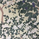 Arbor Serenade Green on Yellow Ground by  Wallpaper – Veer Decor 8195-AF2