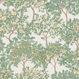 Arbor Serenade Cream Ground Wallpaper roll showing botanical tree motif