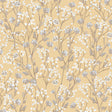 Blossom Branches Yellow floral wallpaper roll and pattern close-ups