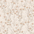 Blossom Branches Grey Beige floral wallpaper roll and room view