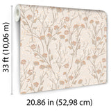 Blossom Branches Grey Beige by Veer Decor Floral Wallpaper – Veer Decor 8195-AG3