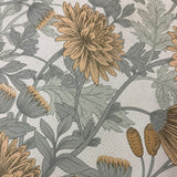 Floral Sonata Yellow and Grey by Veer Decor Floral Wallpaper – 8195-AH1