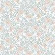 Floral Sonata beige and green floral non-woven unpasted wallpaper roll 8195-AH3