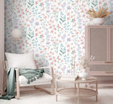 Floral Candy Pink and Violet by Veer Decor Non-Woven Unpasted Wallpaper – Veer Decor 8195-AI2