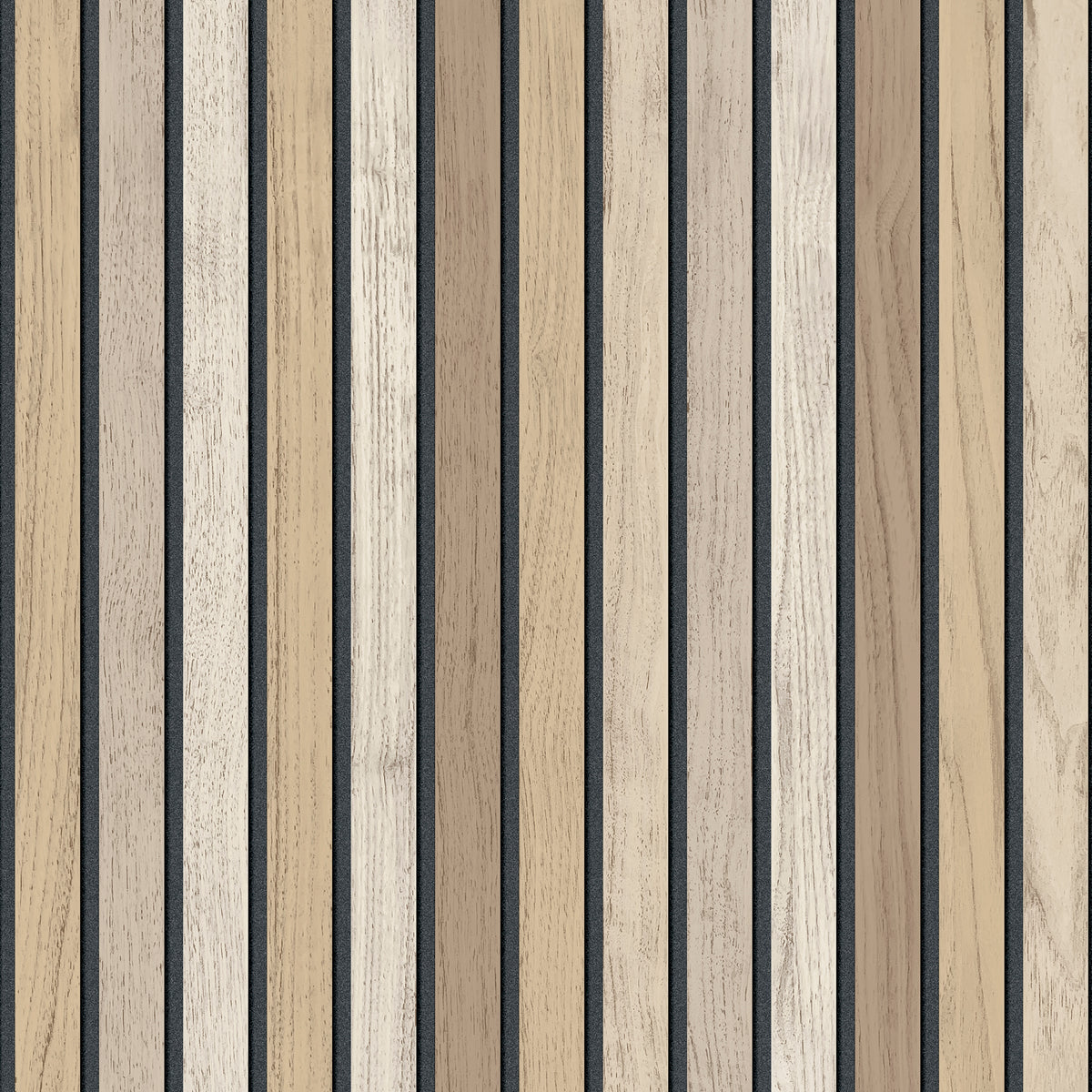 Vintage Slatwork Brown Striped Non-Woven Unpasted Wallpaper – Veer ...