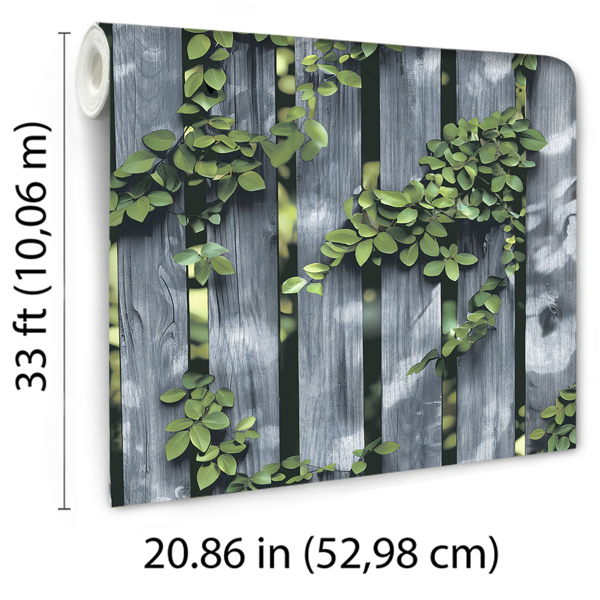 Palisade Grey by Veer Decor Nature Trompe L'oeil Wallpaper – 8196-AD3
