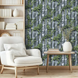 Palisade Grey by Veer Decor Nature Trompe L'oeil Wallpaper – 8196-AD3