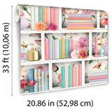 Blossom Shelves Multi by Veer Decor Novelty Wallpaper – Veer Decor 8196-AE3