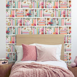 Blossom Shelves Multi by Veer Decor Novelty Wallpaper – Veer Decor 8196-AE3