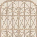 Lattice rattan arches trellis beige non-woven unpasted wallpaper roll 8196-AH2