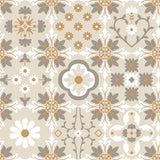 Ceramic Tiles Beige Mediterranean tile pattern wallpaper roll 20.86 in x 33 yd