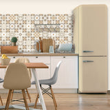 Ceramic Tiles Beige by Veer Decor Mediterranean Tile Wallpaper – Veer Decor 8196-AI2