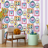 Entomology Gallery Purple by Veer Decor Novelty Wallpaper – Veer Decor 8196-AJ2