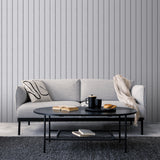 Luxe Concrete Slat Grey by Veer Decor Concrete Slats Wallpaper – 8196-AL2
