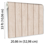 Luxe Wood Slats Maple Beige by Veer Decor Wood Slat Look Wallpaper – Veer Decor 8196-AM1