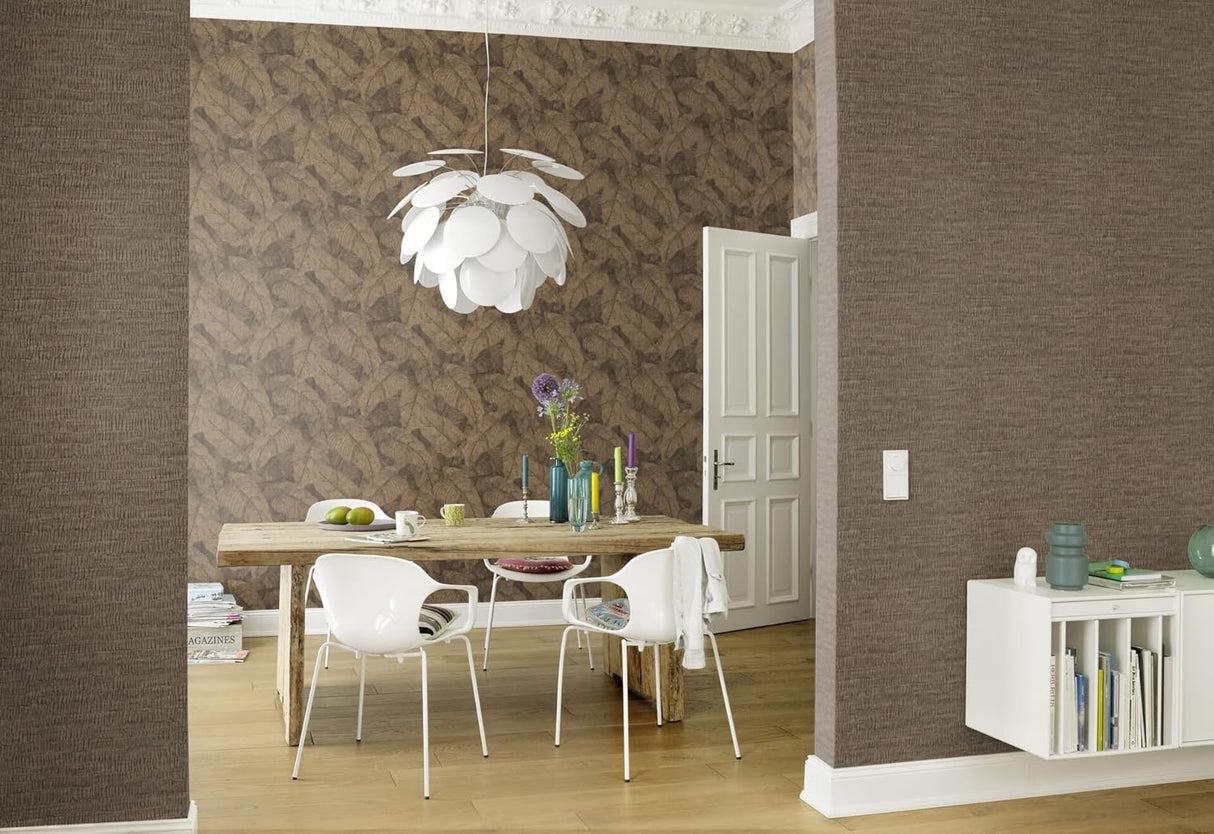 Galner Copper by Rasch Leaves Wallpaper – Brewster Home Fashions RH720570