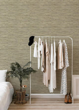Exhale Olive by A-Street Prints Woven Faux Grasscloth Wallpaper – A-Street Prints 4147-27262