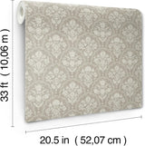 Frances Taupe by Erin Gates Fishscale Wallpaper – A-Street Prints AST6352