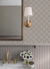 Frances Taupe by Erin Gates Fishscale Wallpaper – A-Street Prints AST6352