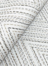 Lainey Neutral by A-Street Prints Stitched Chevron Wallpaper- Brewster Home Fashions 4147-27369