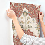 Auden Ruby Floral Grandeur Ruby by A-Street Prints Botanical Wallpaper – A-Street Prints 4147-27390