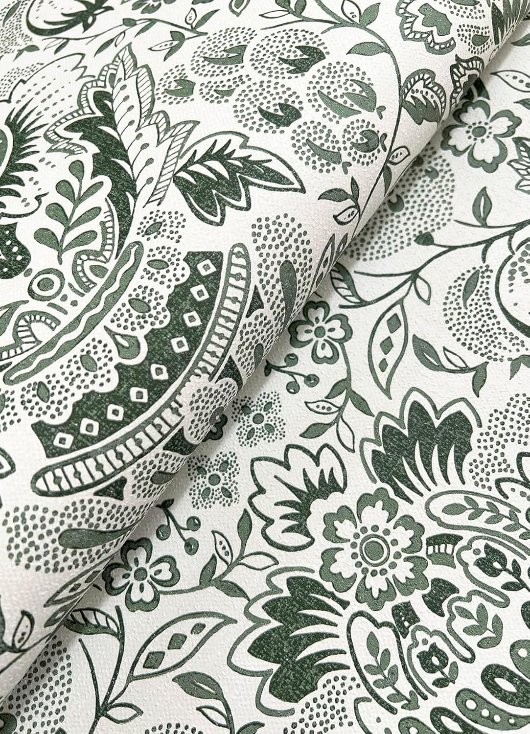 Blanche Dark Green by A-Street Prints Floral Damask Wallpaper – A-Street Prints 4147-27375