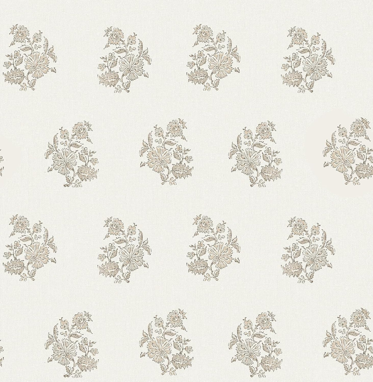 Overbrook Taupe Bouquet Toss Wallpaper by Erin Gates – A-Street Prints AST6360