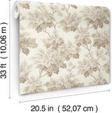 Oakcliff Taupe by Erin Gates Leaf Trail Wallpaper – A-Street Prints AST6356