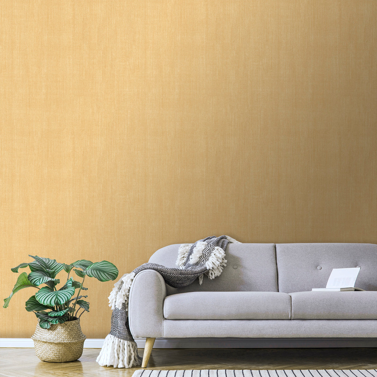 Allure Texture Corn by Veer Decor Textured Non-Woven Wallpaper – Veer Decor 8249-AA6