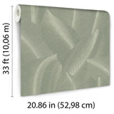 Allure Leaf Moss by Veer Decor Textured Non-Woven Unpasted Wallpaper – Veer Decor 8249-AB2