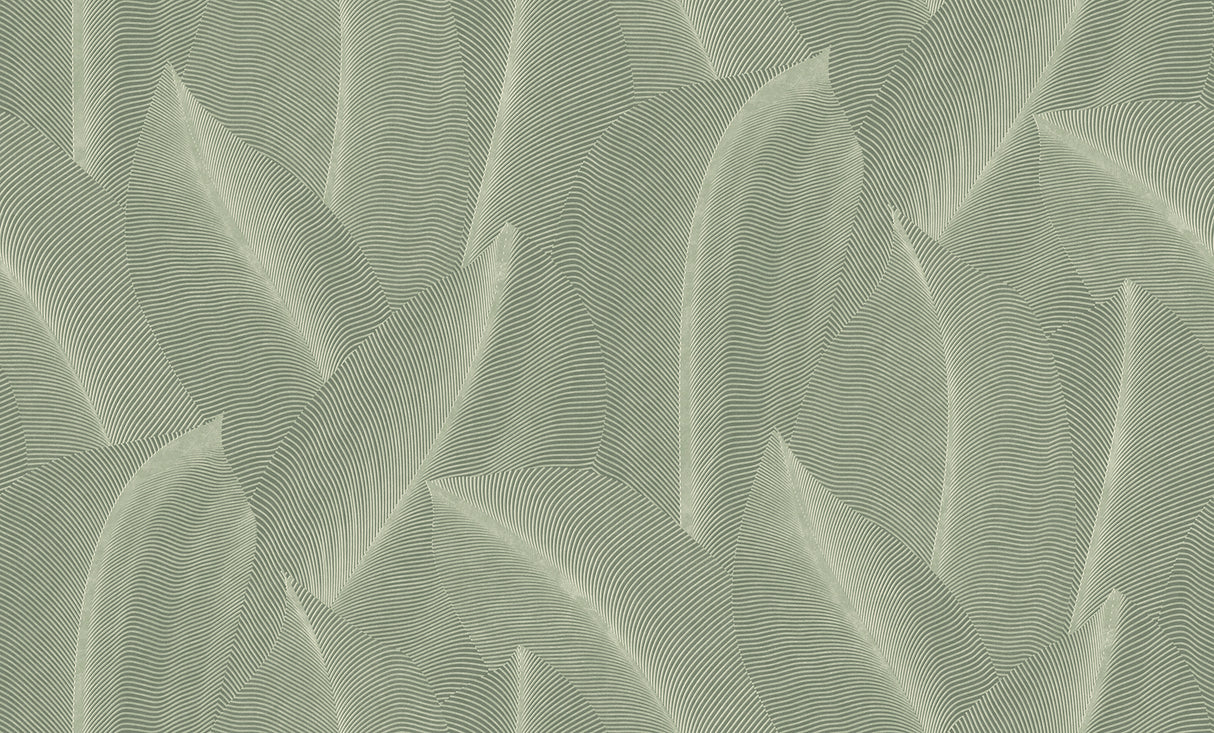 Allure Leaf Moss by Veer Decor Textured Non-Woven Unpasted Wallpaper – Veer Decor 8249-AB2