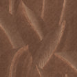Allure Leaf Brown textured leaf pattern wallpaper roll and room scene