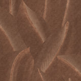 Allure Leaf Brown textured leaf pattern wallpaper roll and room scene