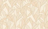 Carved Leaf Beige by Veer Decor Textured Non-Woven Wallpaper – Veer Decor 8249-AC2