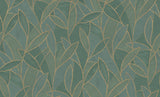 Carved Leaf Dark Moss by Veer Decor Nature Wallpaper – Veer Decor 8249-AC4