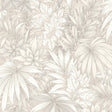 Allure Jungle White tropical foliage textured wallpaper roll