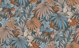 Allure Jungle Dark Blue by Veer Decor Tropical Wallpaper – Veer Decor 8249-AD2