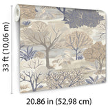 Allure Forest Beige by Veer Decor Nature Wallpaper – Veer Decor 8249-AE1