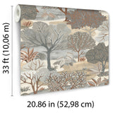 Allure Forest Taupe by Veer Decor Nature Wallpaper – Veer Decor 8249-AE2