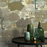 Allure Forest Moss by Veer Decor Nature Wallpaper – Veer Decor 8249-AE4