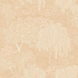 Willow Whisper Beige Wallpaper roll with hand-drawn willow trees and foliage in beige