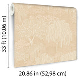 Willow Whisper Beige by Veer Decor Nature Wallpaper – Veer Decor 8249-AF2