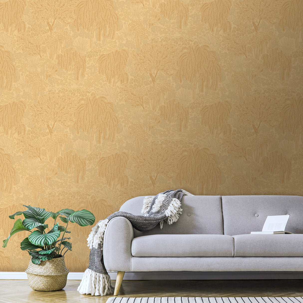 Willow Whisper Corn by Veer Decor Nature Wallpaper – Veer Decor 8249-AF3