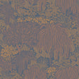 Willow Whisper Dark Blue wallpaper with metallic botanical and willow tree pattern on navy ground