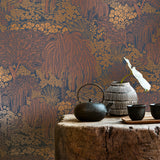 Willow Whisper Dark Blue by  Nature Wallpaper – Veer Decor 8249-AF5