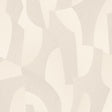 Sculpted Motion Beige abstract textured wallpaper roll and room scene